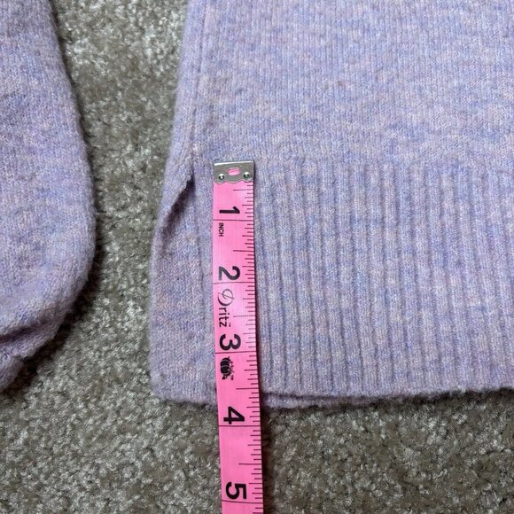 Madewell Payton Pullover Sweater in Heather Lilac Size Small Soft #216 - Picture 7 of 9